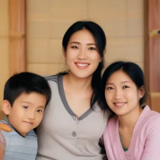 free use asian family