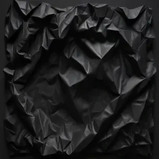 crumpled black paper