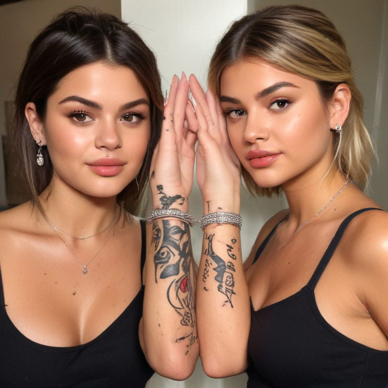 selena gomez hailey bieber g tattoo