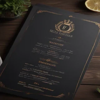 menu mock up