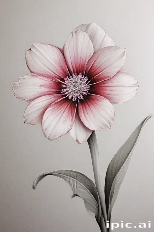 pencil drawings of flowers