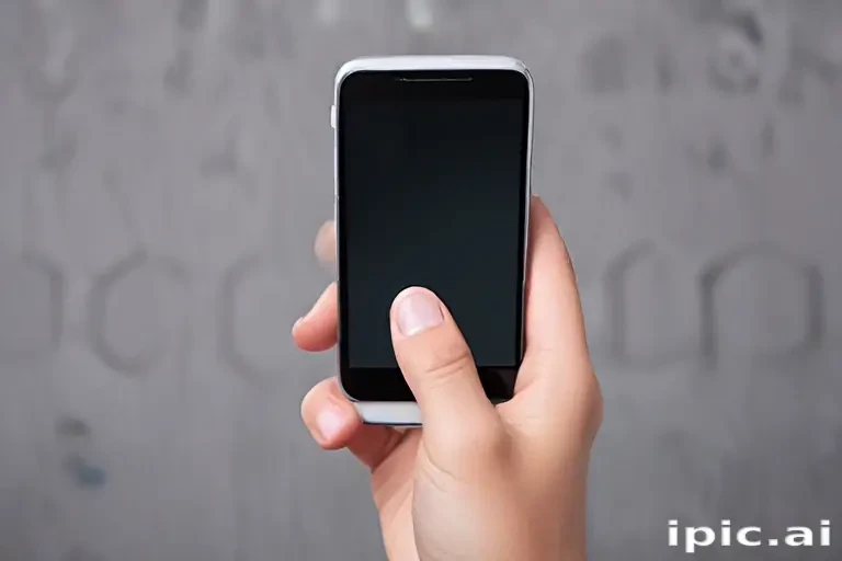holding a phone