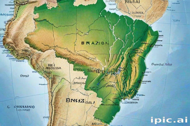map of brazil