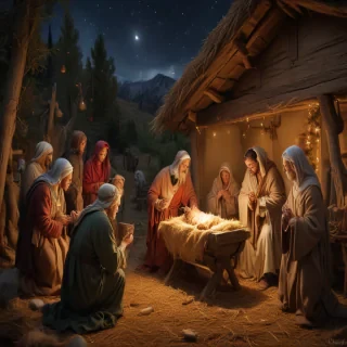 images of the manger scene