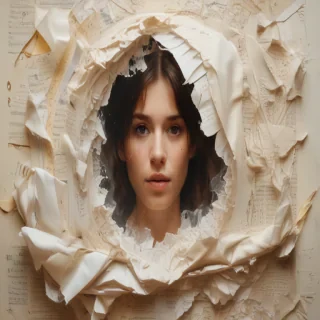 torn paper transparent