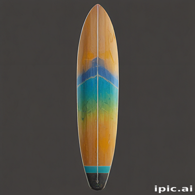 Beautifully Crafted Surfboard with Vibrant Colors and Smooth Design ...