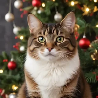 christmas cat background