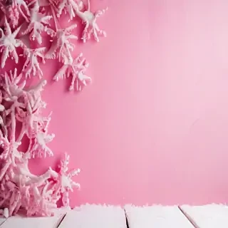 pink winter background