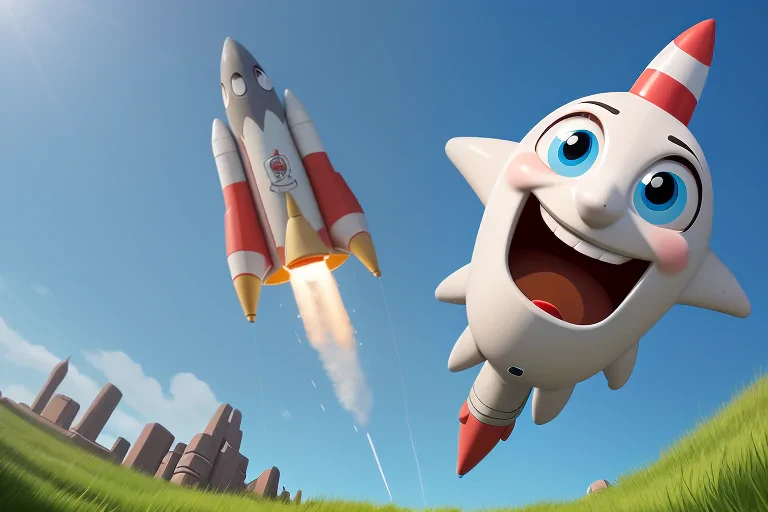 cartoon rocket