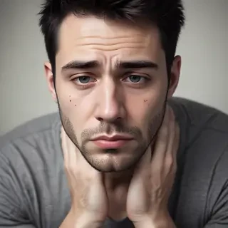 man in sad