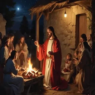 jesus at christmas images