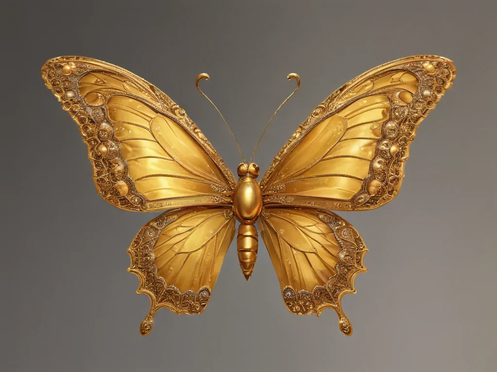 golden butterfly png