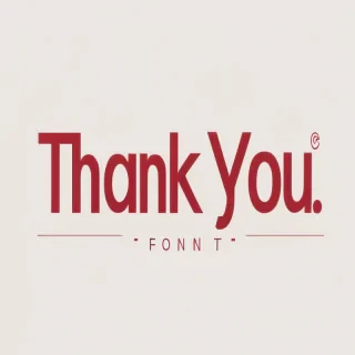 thank you font