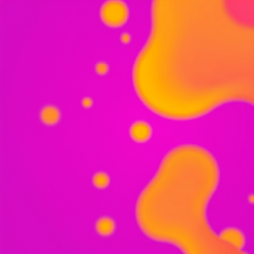 Create a vibrant abstract background with fluid shapes in shades of yellow and pink on a deep purple backdrop, using a DSLR camera with a 50mm lens, aperture set to f/1.8, ISO 100, and a shallow depth of field for a smooth bokeh effect.