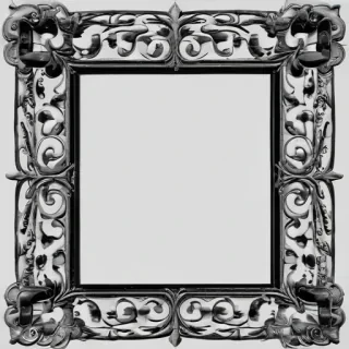 frame clipart black and white