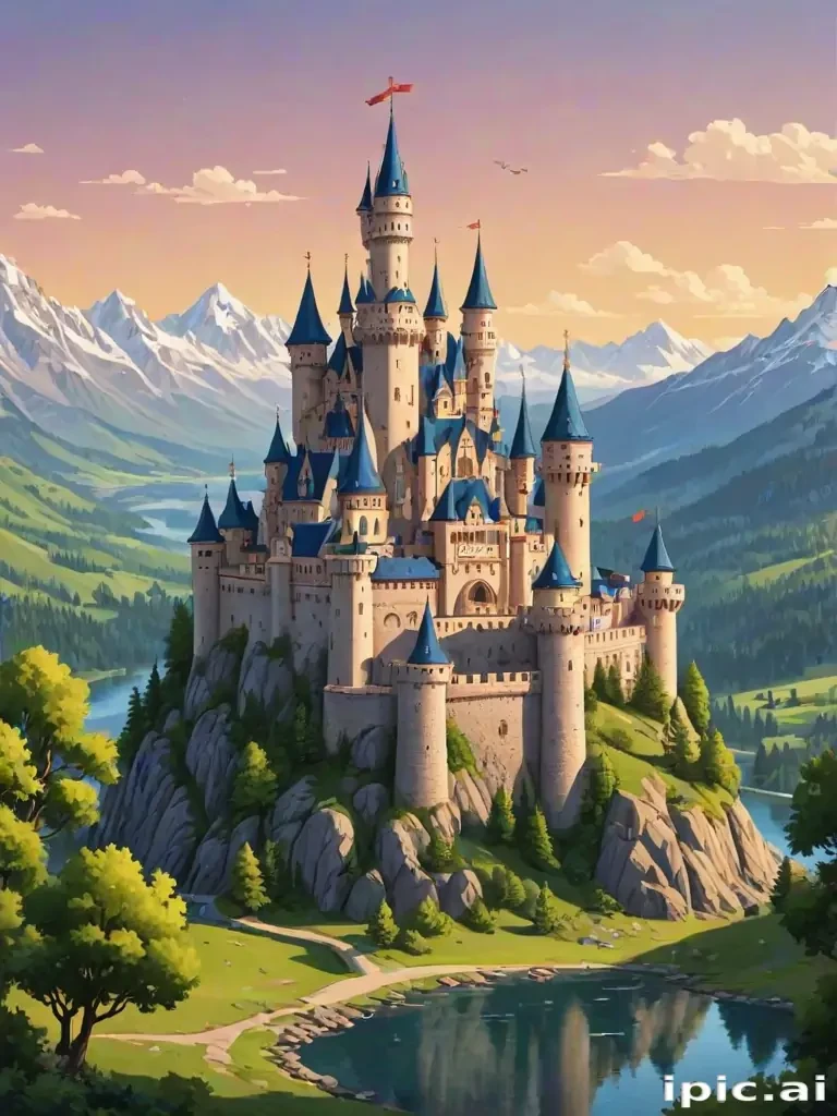 cartoon castle