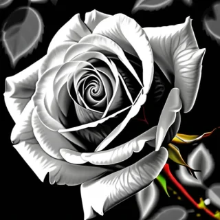 rose pictures in black and white