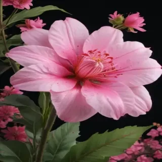 pink flower transparent background