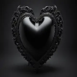 black heart image