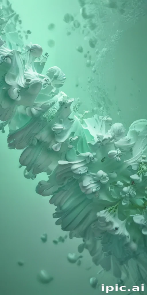 mint green background