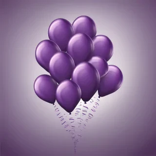 purple balloons png