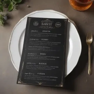 menu mock up