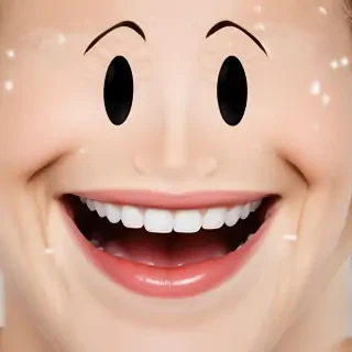 smiling face transparent