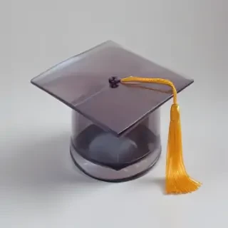 transparent graduation cap