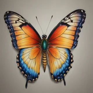 drawing of a butterfly