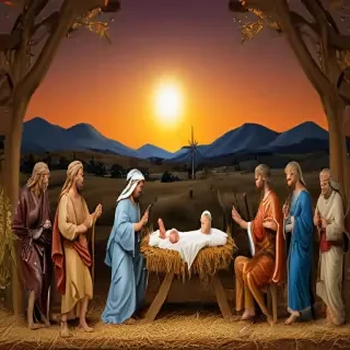 manger scene images free