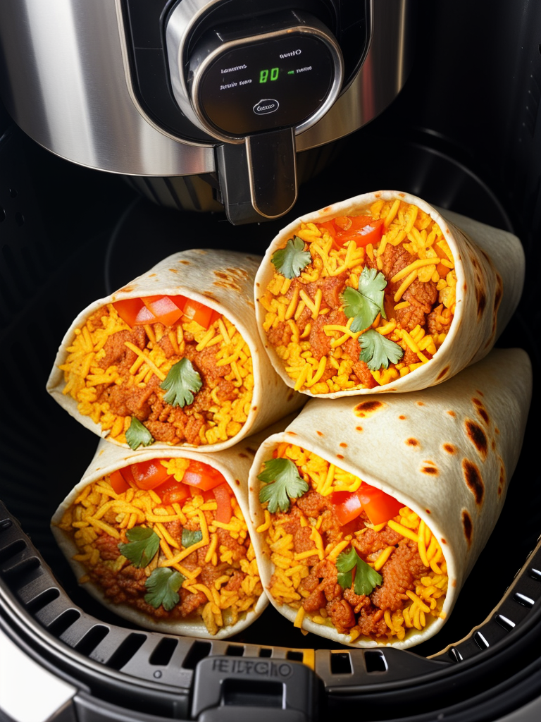 how to reheat burrito in air fryer