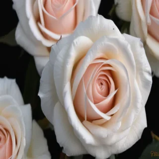 rose with black and white background