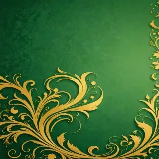 green and gold background