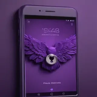purple lock screen