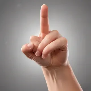 finger pointing png