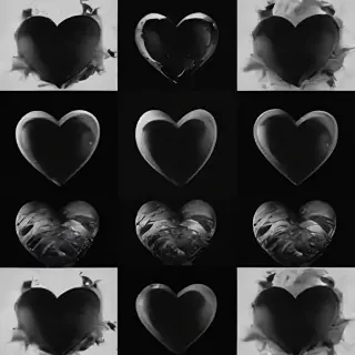 black heart aesthetic