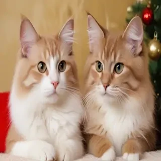 christmas images cats