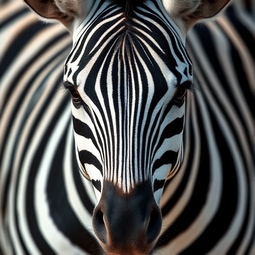 zebra stripes pattern, high contrast, close-up, 50mm lens, f/2.8, ISO 100, natural light, DSLR camera, centered composition, sharp focus