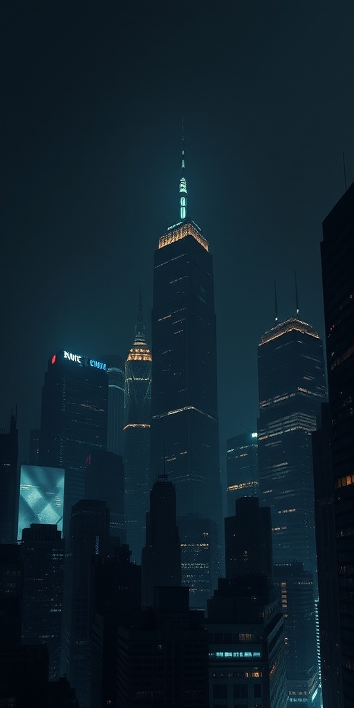 dark city background