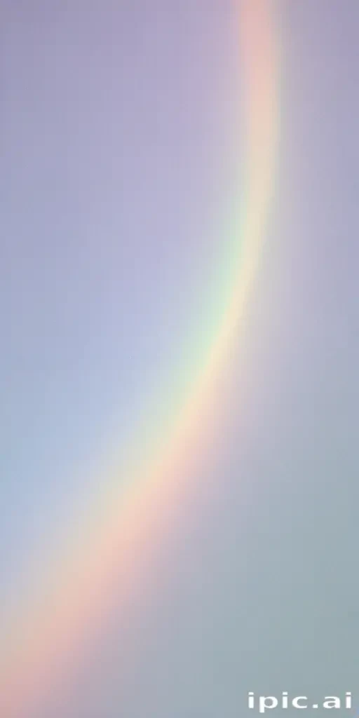 pastel coloured rainbow