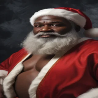 image of black santa