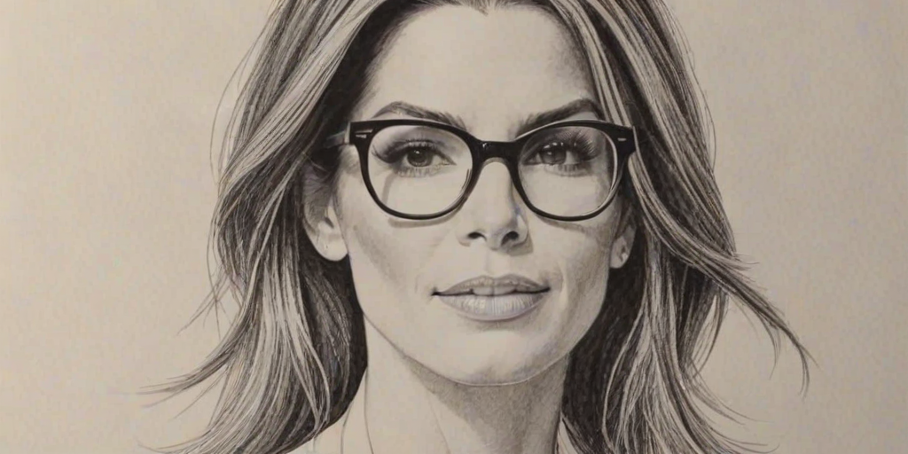 Ravishing Sandra Bullock, pencil sketch, portrait of Stunning woman 1971s in glasses, hair style beatnik, outline, clear lines, fine lines, 8k