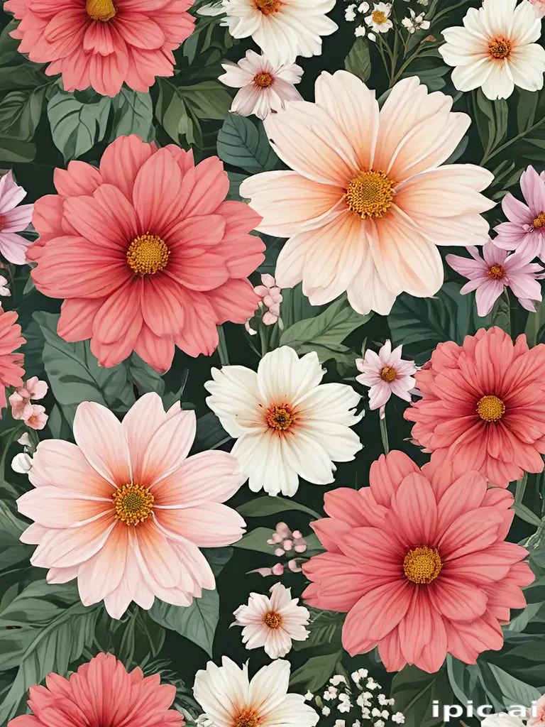 aesthetic flowers png