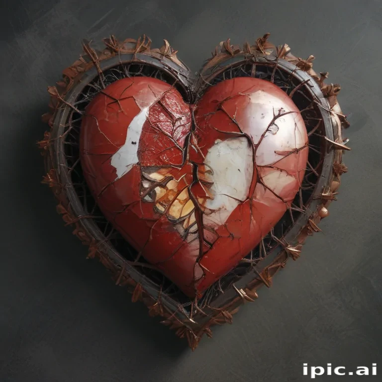 broken heart aesthetic