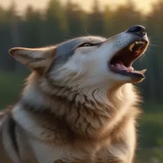 wolf howl png