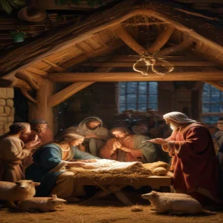 manger scene images free