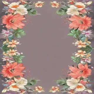 free flower border clipart