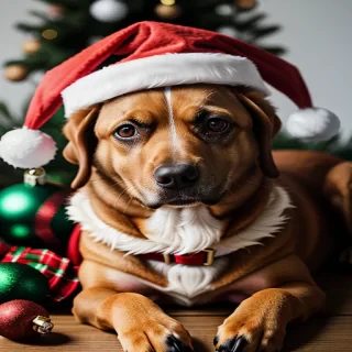 christmas dog photos