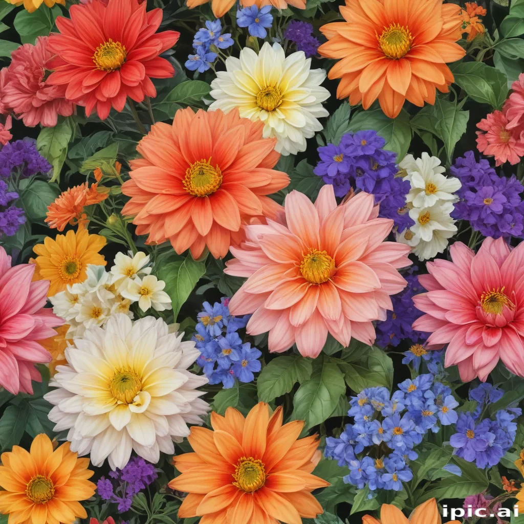 flowers to draw in color