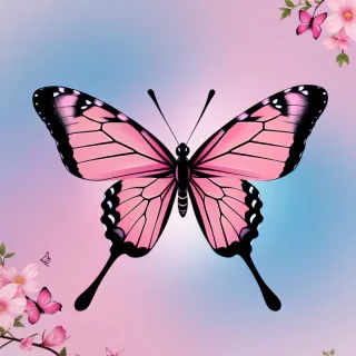 pink butterfly png